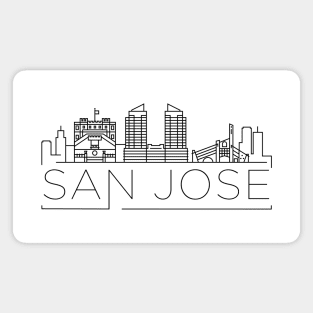 San Jose Minimal Skyline Magnet